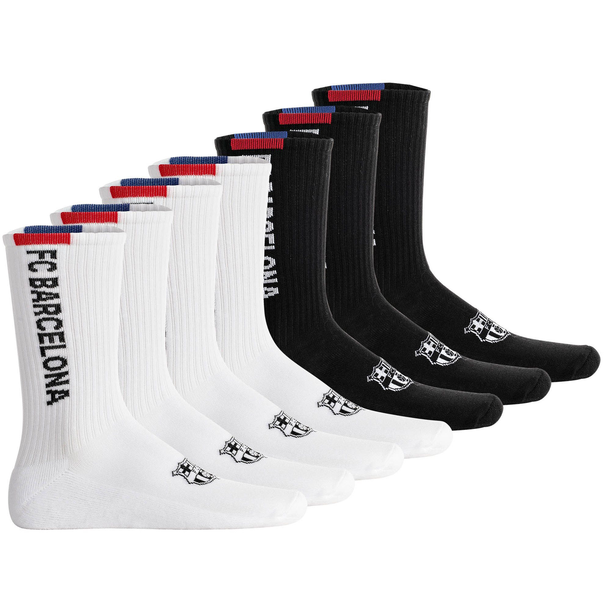 FC Barcelona Unisex Socken 7er Pack Baumwolle (Packung, 7er Pack)