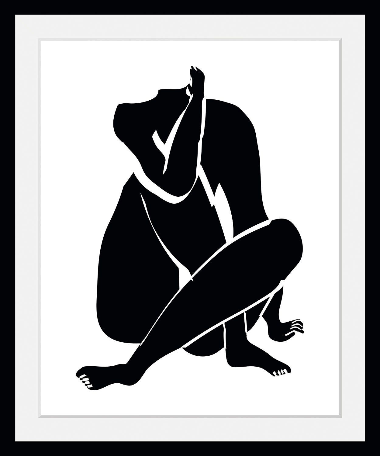 queence Bild Anna, Abstrakt, Figuren, Kunst, Zeichen (1 St), HD Premium Poster-Druck inkl. Holzrahmen. € 60,67