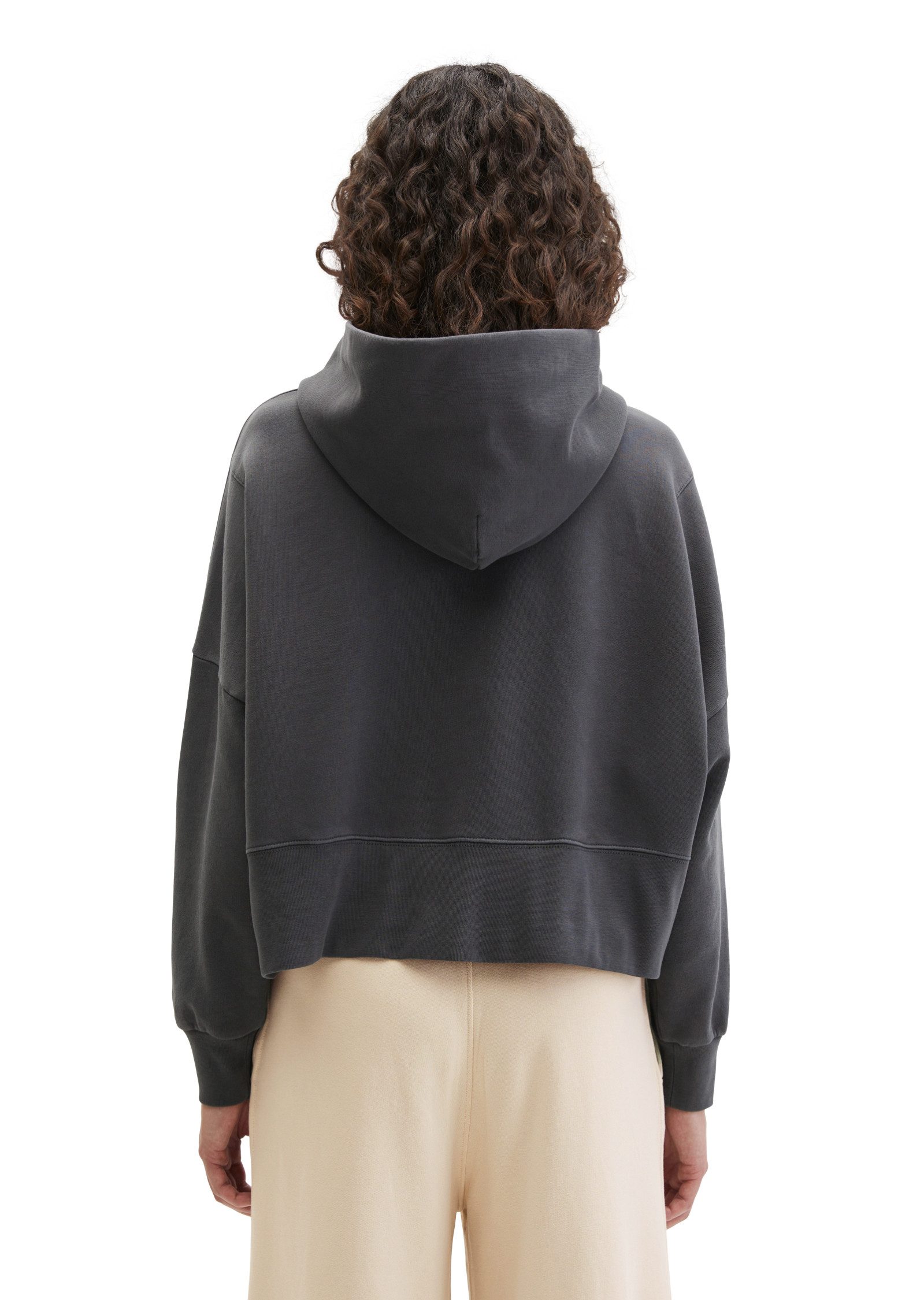 Marc O'Polo Hoodie relaxed fit mit recycelter Baumwolle, leicht verkürzter günstig online kaufen