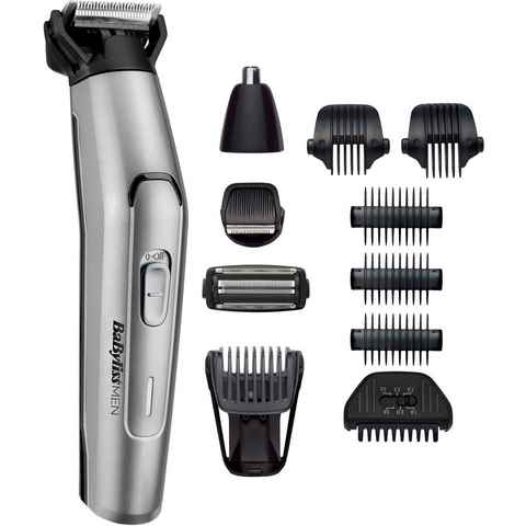 BaByliss Multifunktionstrimmer MT861E MEN, 11-in-1 Titanium Multigrooming Set für Gesicht & Körper