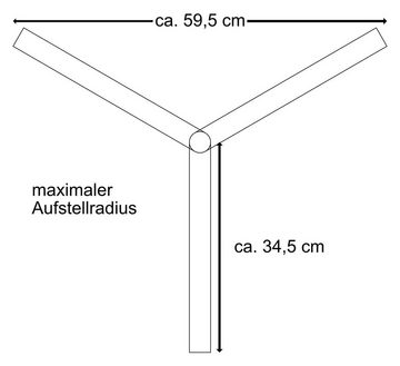 Pronomic Boxenstativ - Niedriger Monitor-Ständer aus Stahl Lautsprecherständer, (Höhenverstellbar, 1-tlg., Belastbarkeit bis 50 kg, Ideal für Linienstrahler, Akustik-Verstärker)