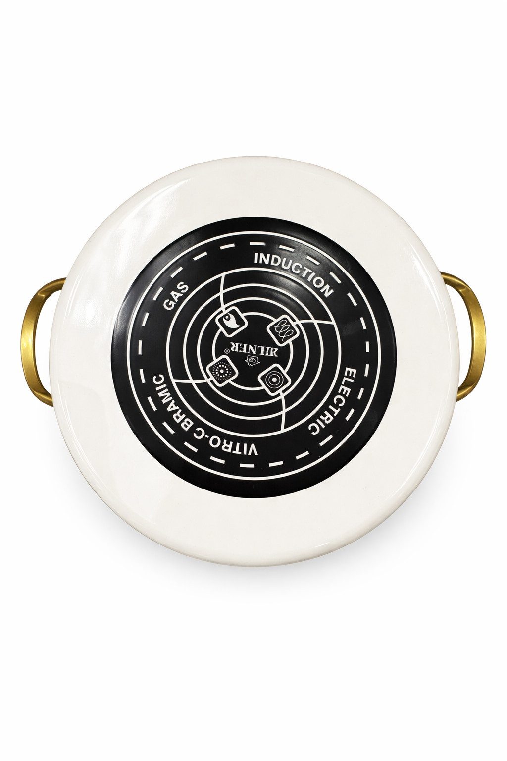 Zilner Topf-Set Kollektion emaillierter Töpfe, klassischen Natur inspirierten Designs, Aluminiumguss, Emaille (6-tlg., Die perfekte Geschenkidee für jeden Anlass)