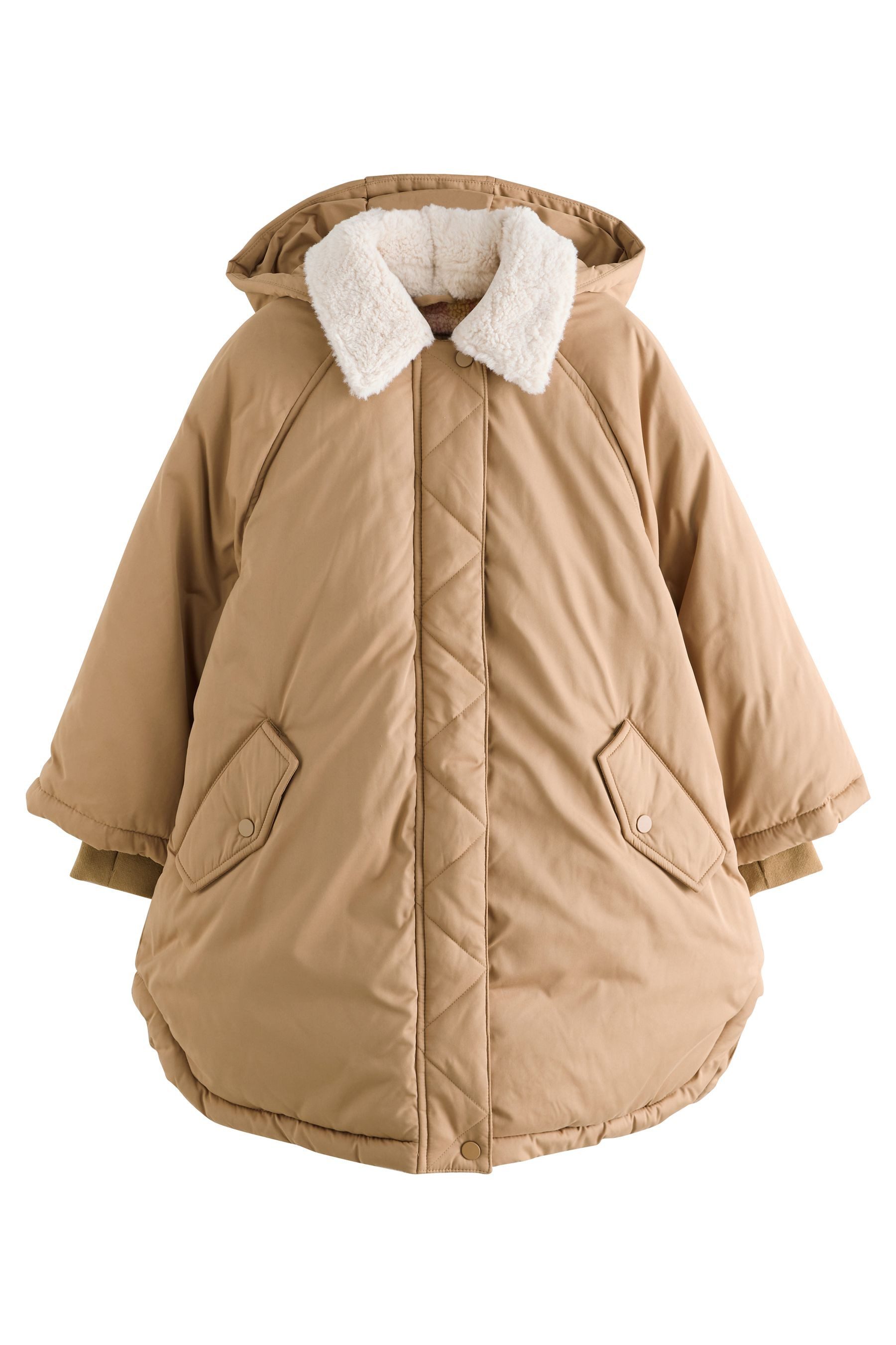 Next Steppmantel Wasserabweisender Steppmantel mit Borgkragen (1-tlg)