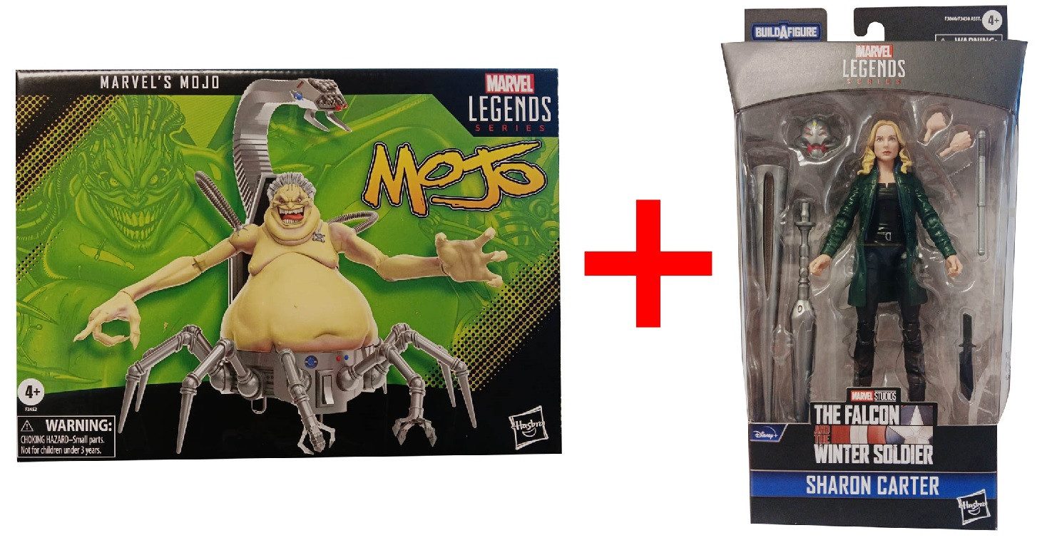 Actionfigur 2er-Set Marvel Legends Series F3452 Mojo und F3860 Sharon Carter mit Z