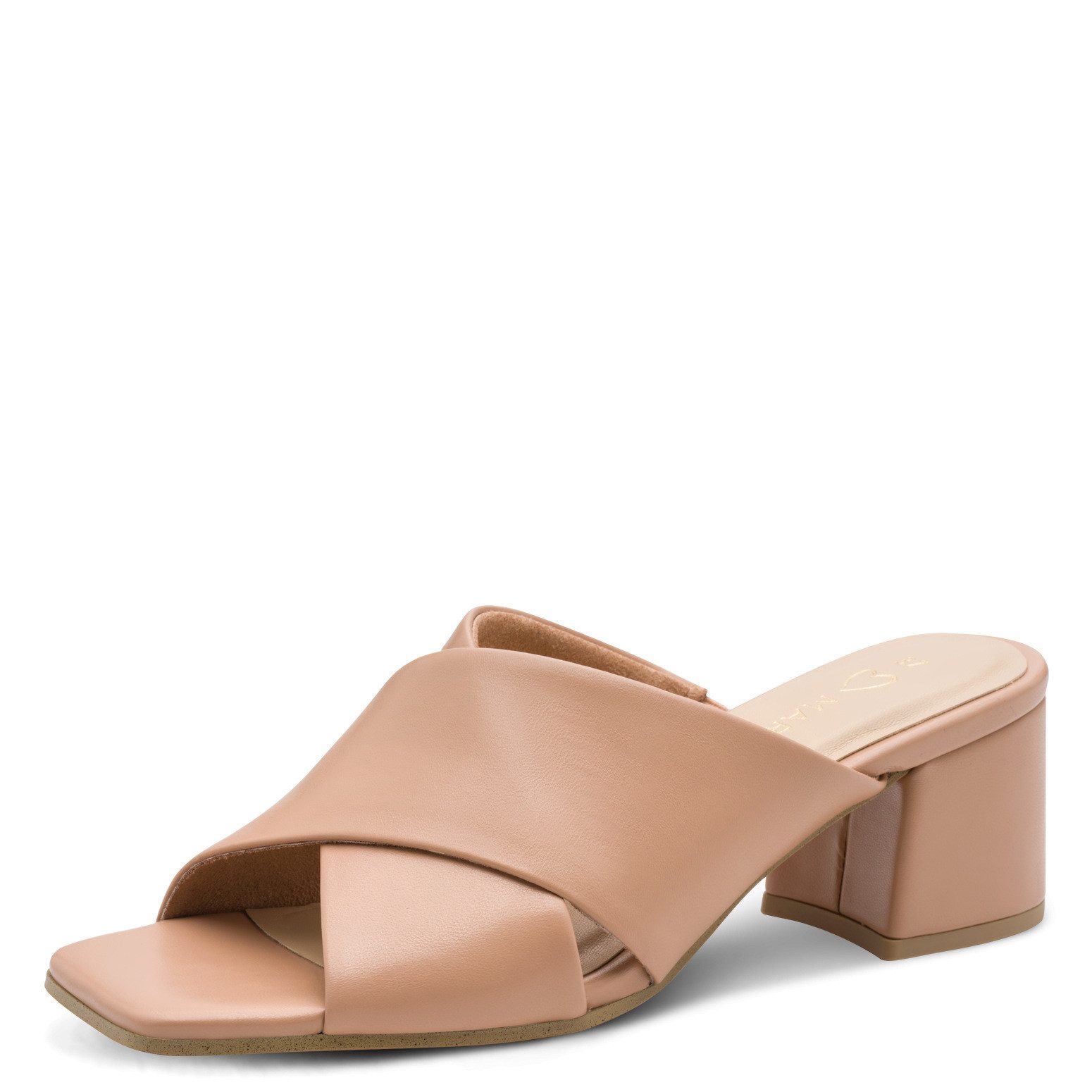 MARCO TOZZI Pantolette, Blockabsatz, Sommerschuh, Schlappen mit gekreuzter Bandage