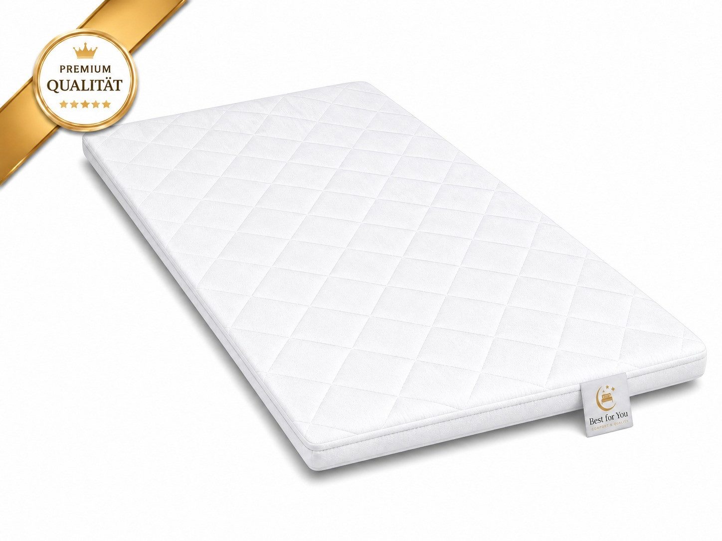 Matratzenauflage Visco Topper RG50 Memory Foam Orthopädische Matratzenauflage H2,5 Best for You, orthopädische Unterstützung, ergonomische Körperanpassung