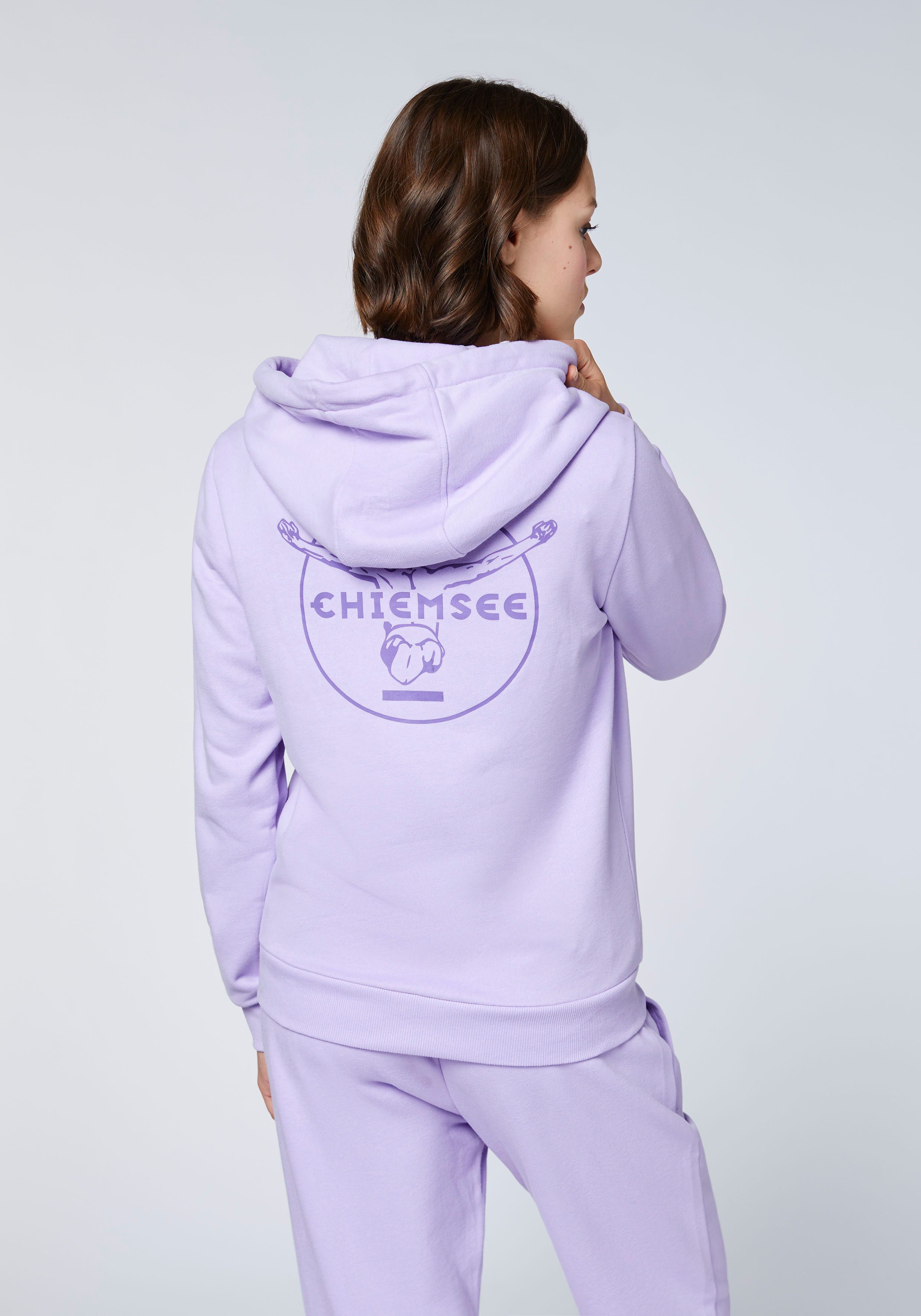 Chiemsee Kapuzensweatshirt - mit großem, tonalen Logo Rubber Print auf dem Rücken