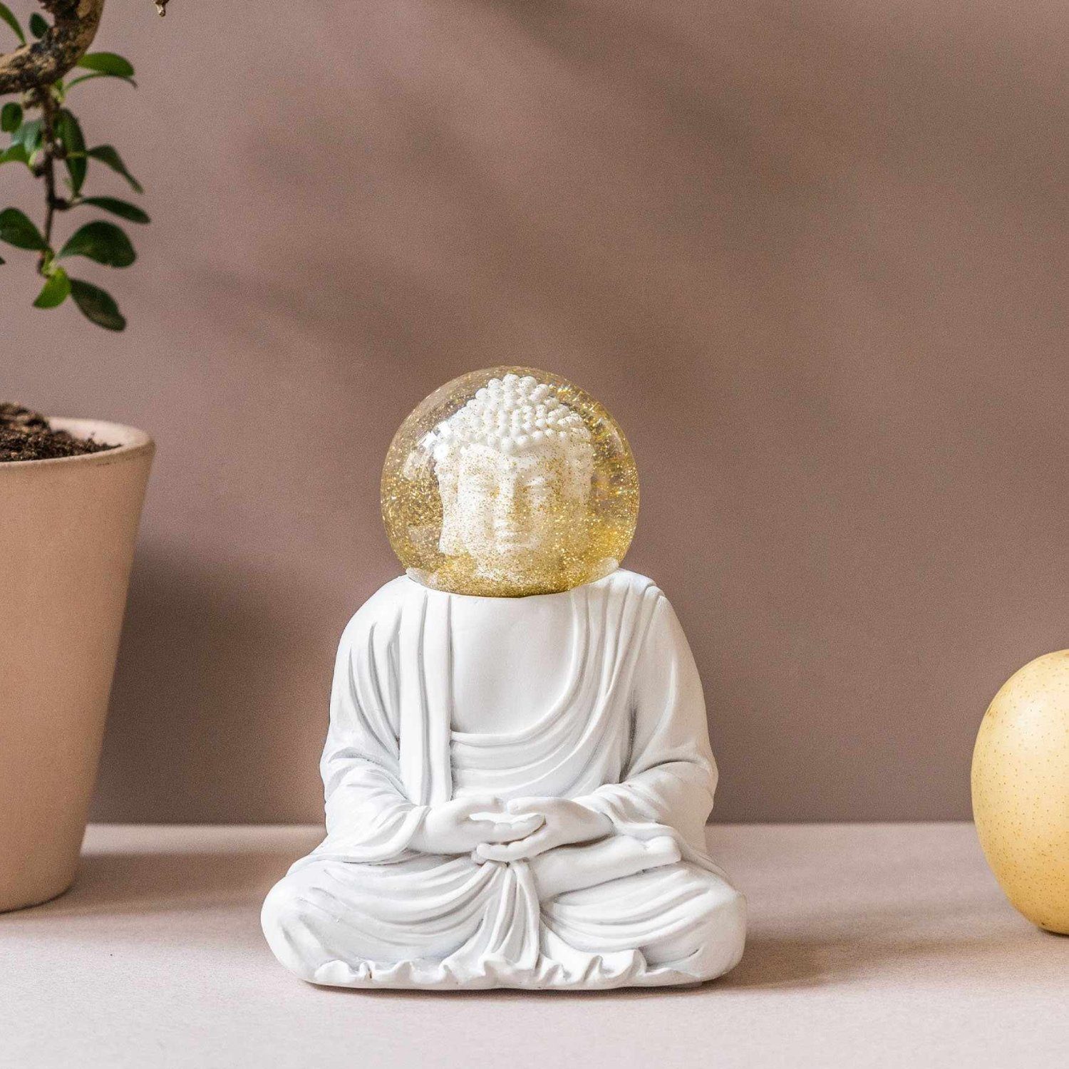 Donkey Products Dekofigur Donkey Summerglobe - The White Buddha