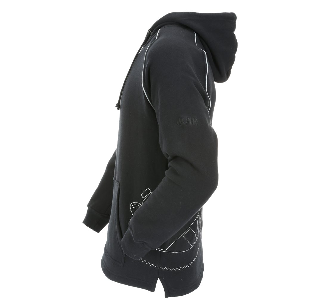 JOB Hoodie Sweat-Hoodie ZIMMERER schwarz