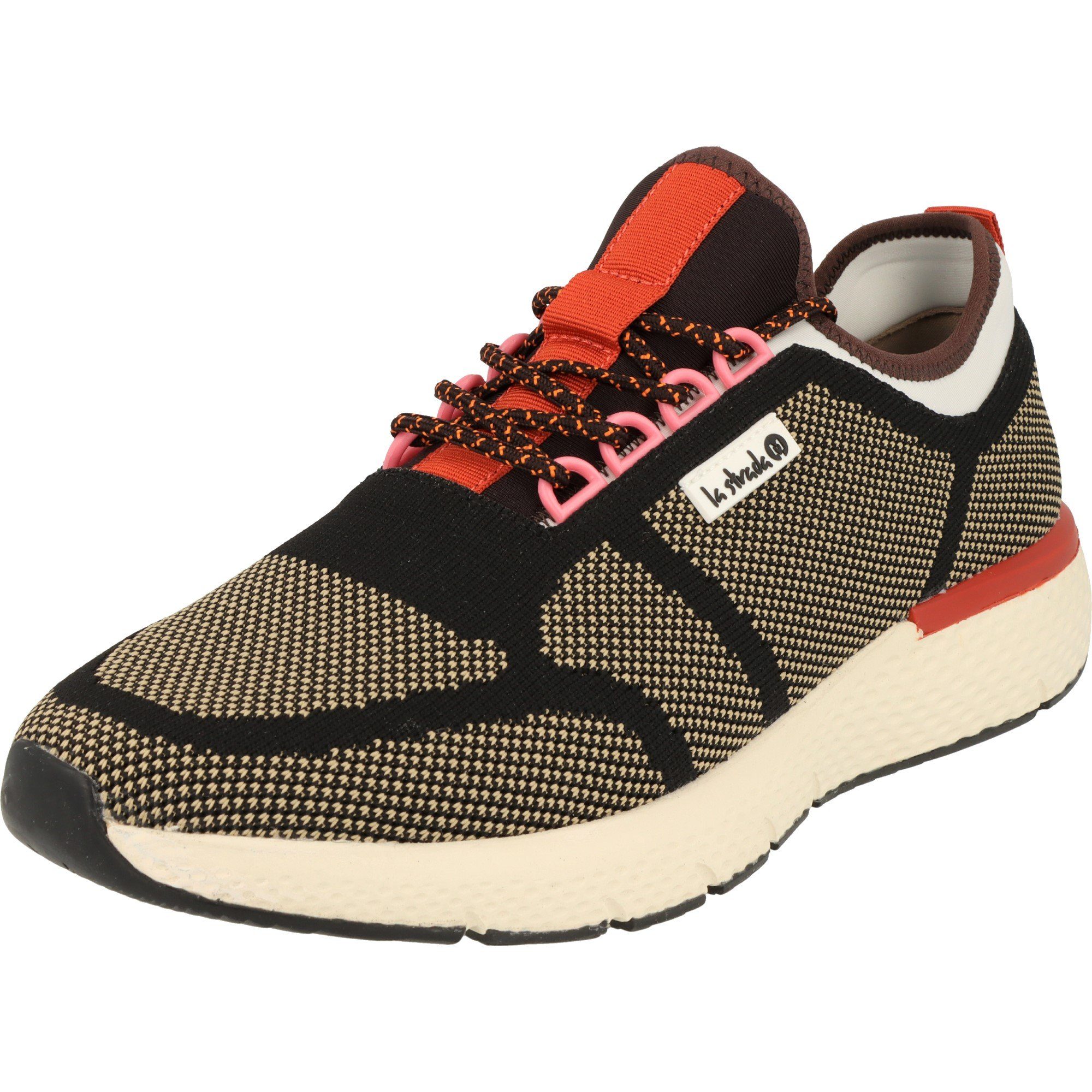 La Strada »Herren Schuhe sportliche Sneaker Halbschuhe 9110758 Black/Beige«  Sneaker