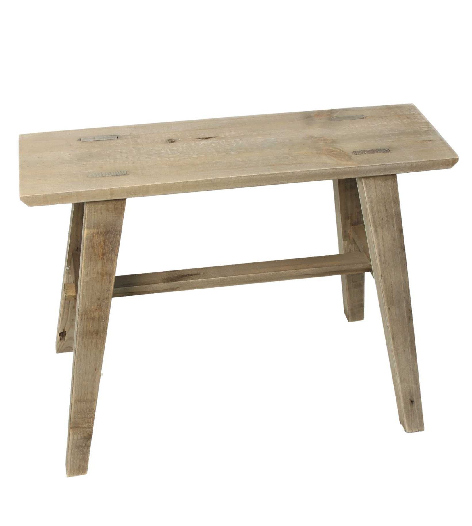 Dekoleidenschaft Blumenhocker "Used Look" aus recyceltem Holz Holzbank rustikal Табурети Blumenständer, Gartendeko, Стільці, Fußhocker