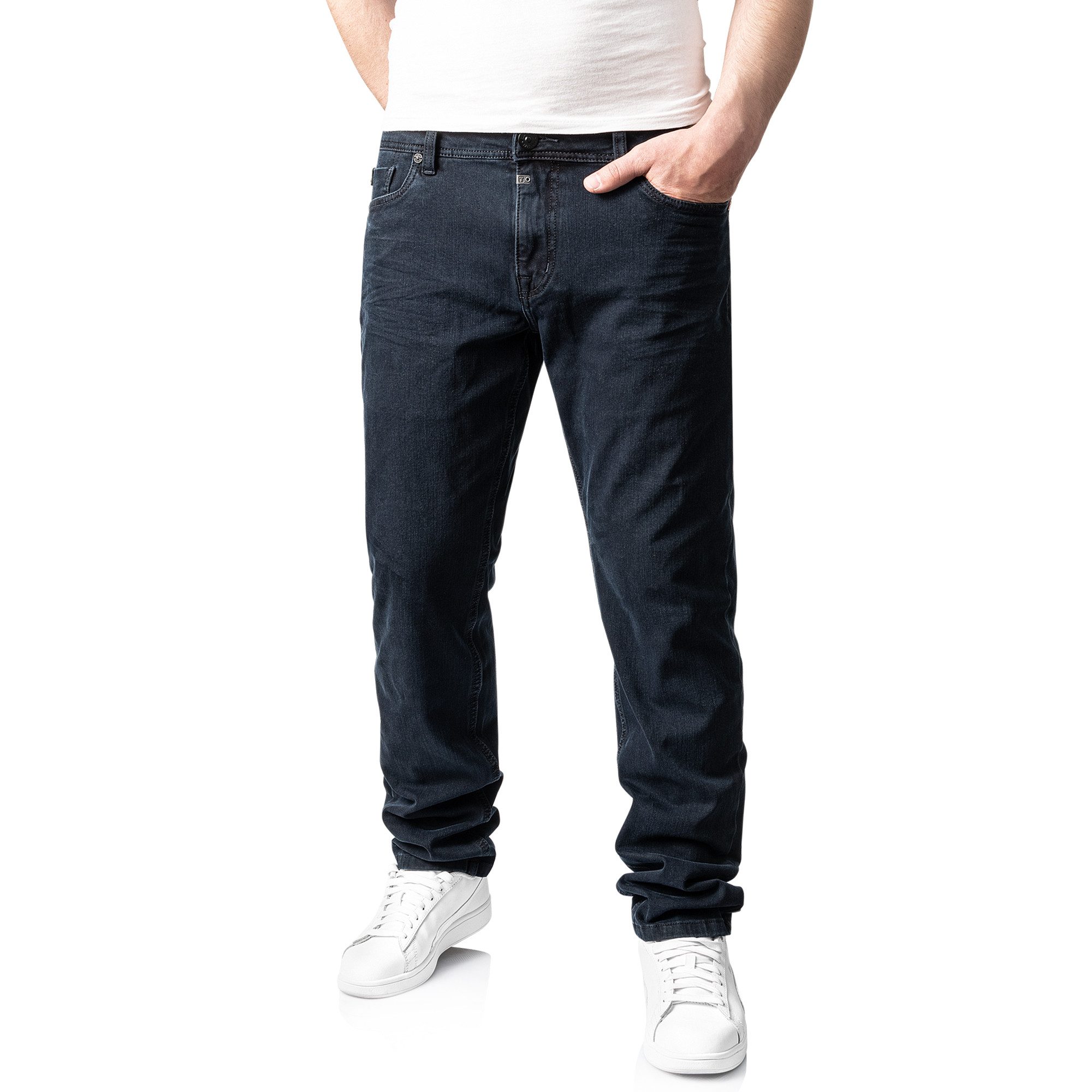 TIMEZONE Stretch-Jeans Eduardo TZ Slim Fit Jeanshose - Blue Denim Wash Bequeme Herrenjeans