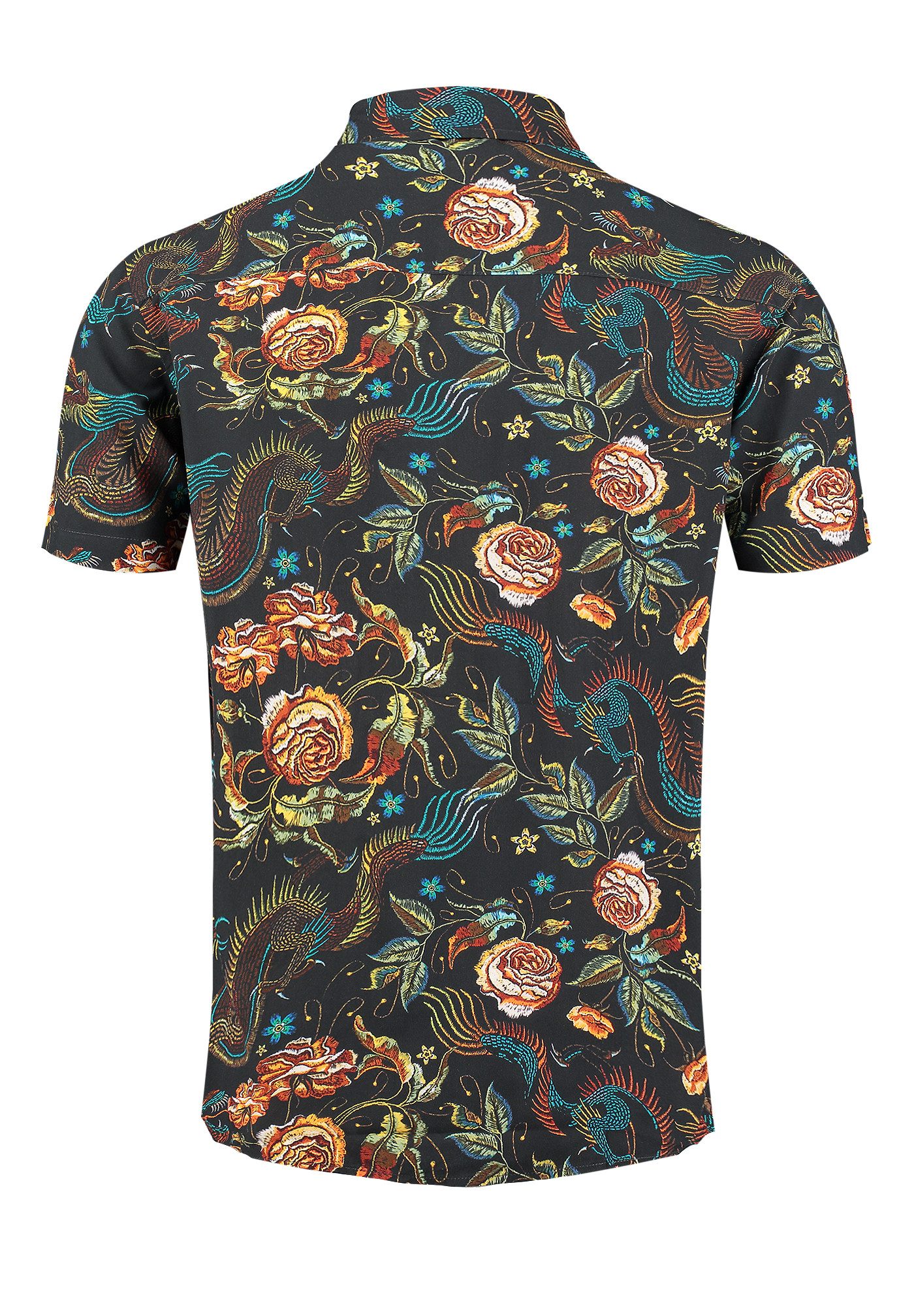 Key Largo Kurzarmhemd MSH KLDRAGON 1/2 allover printed (1-tlg)