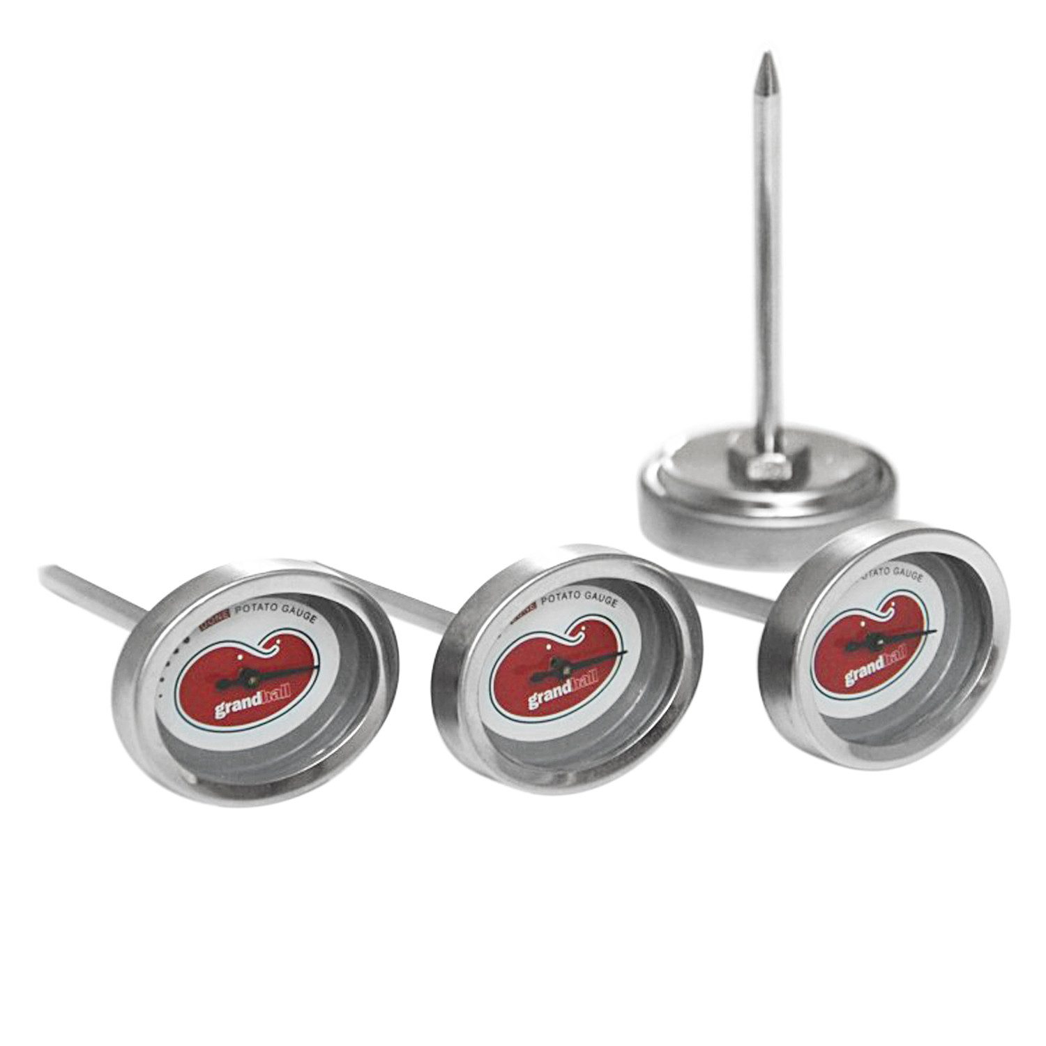 GrandHall Holzkohlegrill Grandhall Kartoffelthermometer 4er-Set