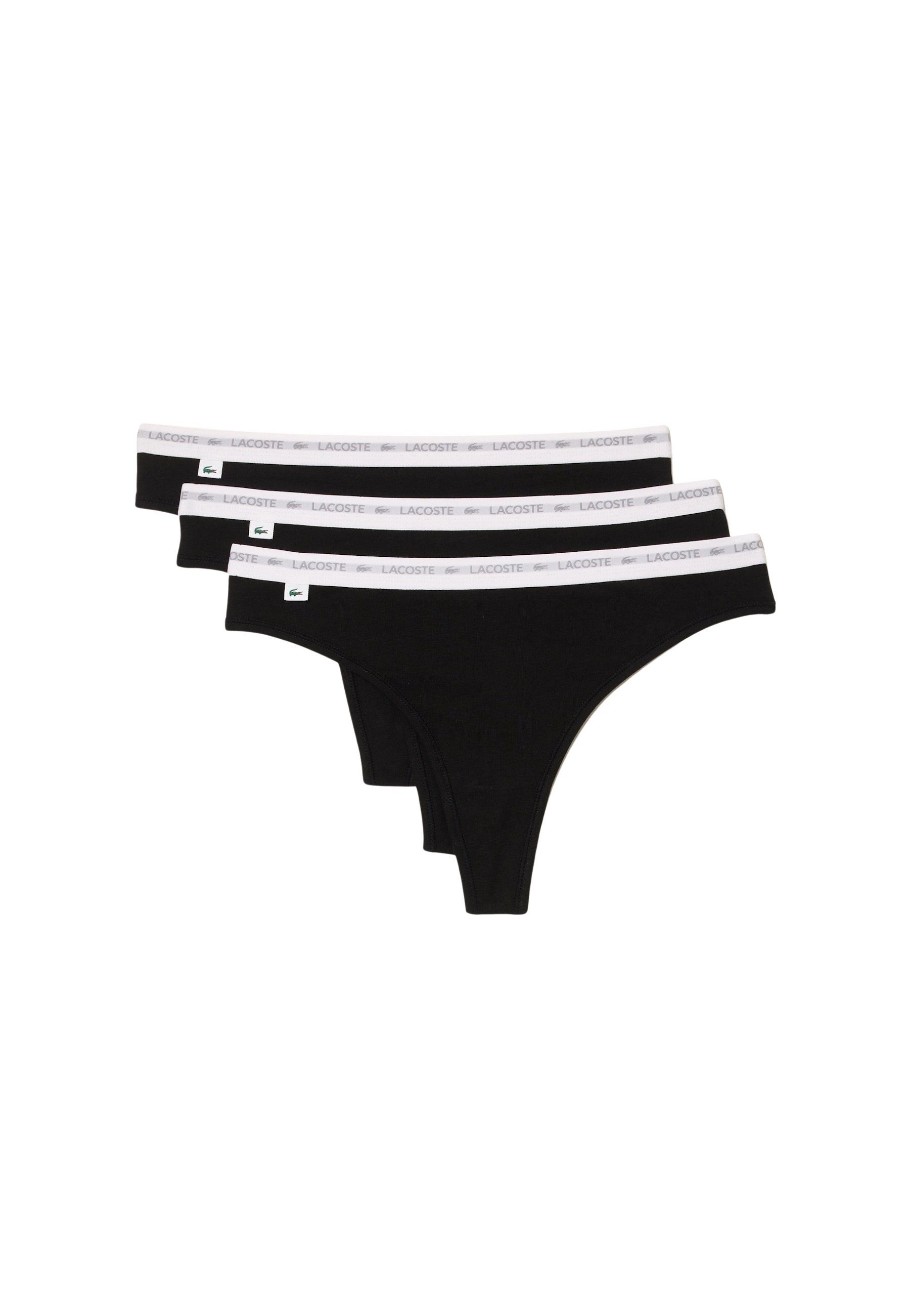 Lacoste Tanga Unterhose Damen-Strings 3er Pack (3-St)