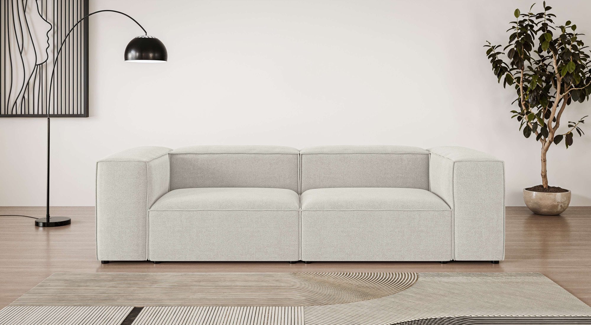 Big-Sofa HAILY Modularsofa, Maße B/T/H: 260/100/72 cm
