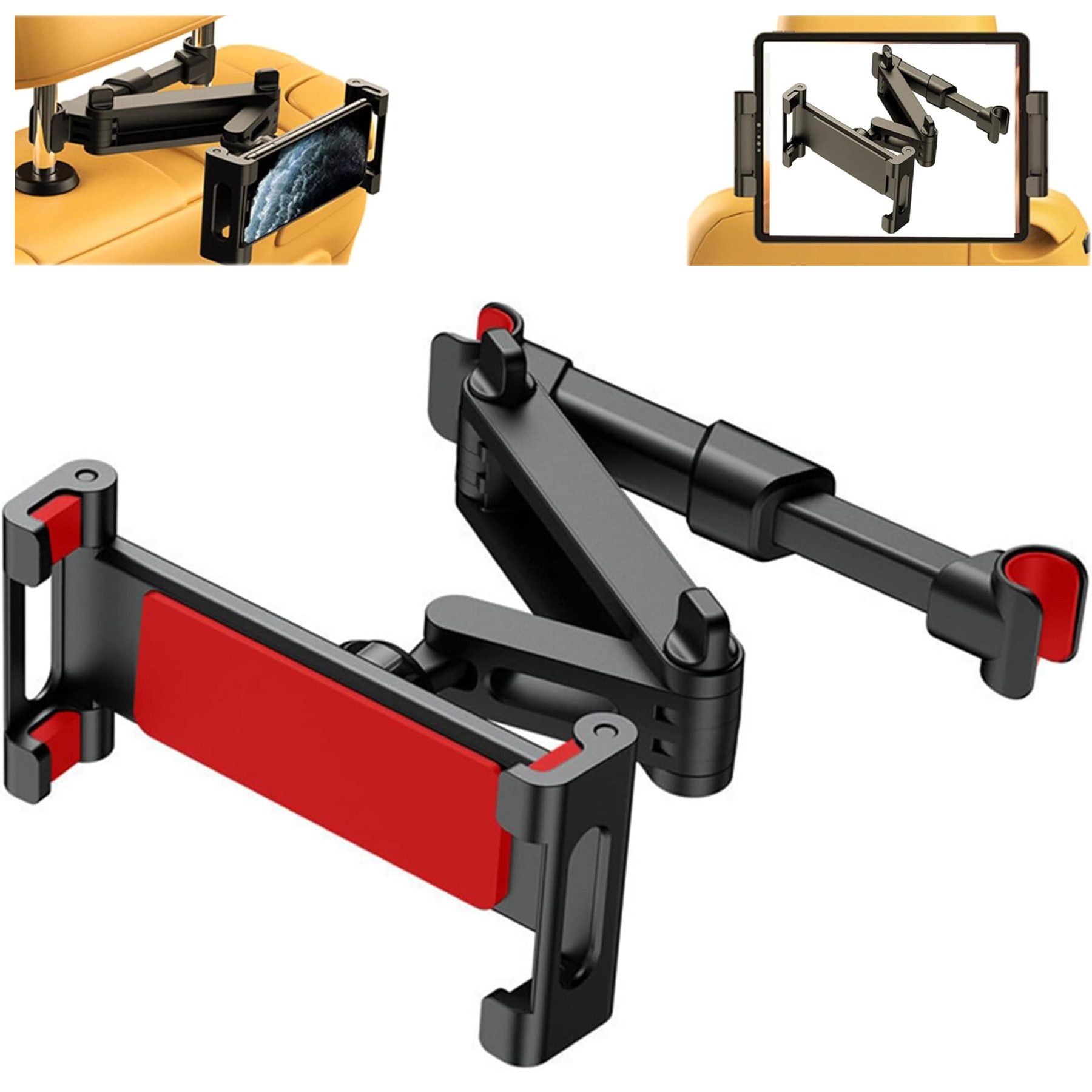 Maclean MC-893 Universal Tablet Halterung Für Auto - 360° Drehbar & Werkzeuglos Montierbar