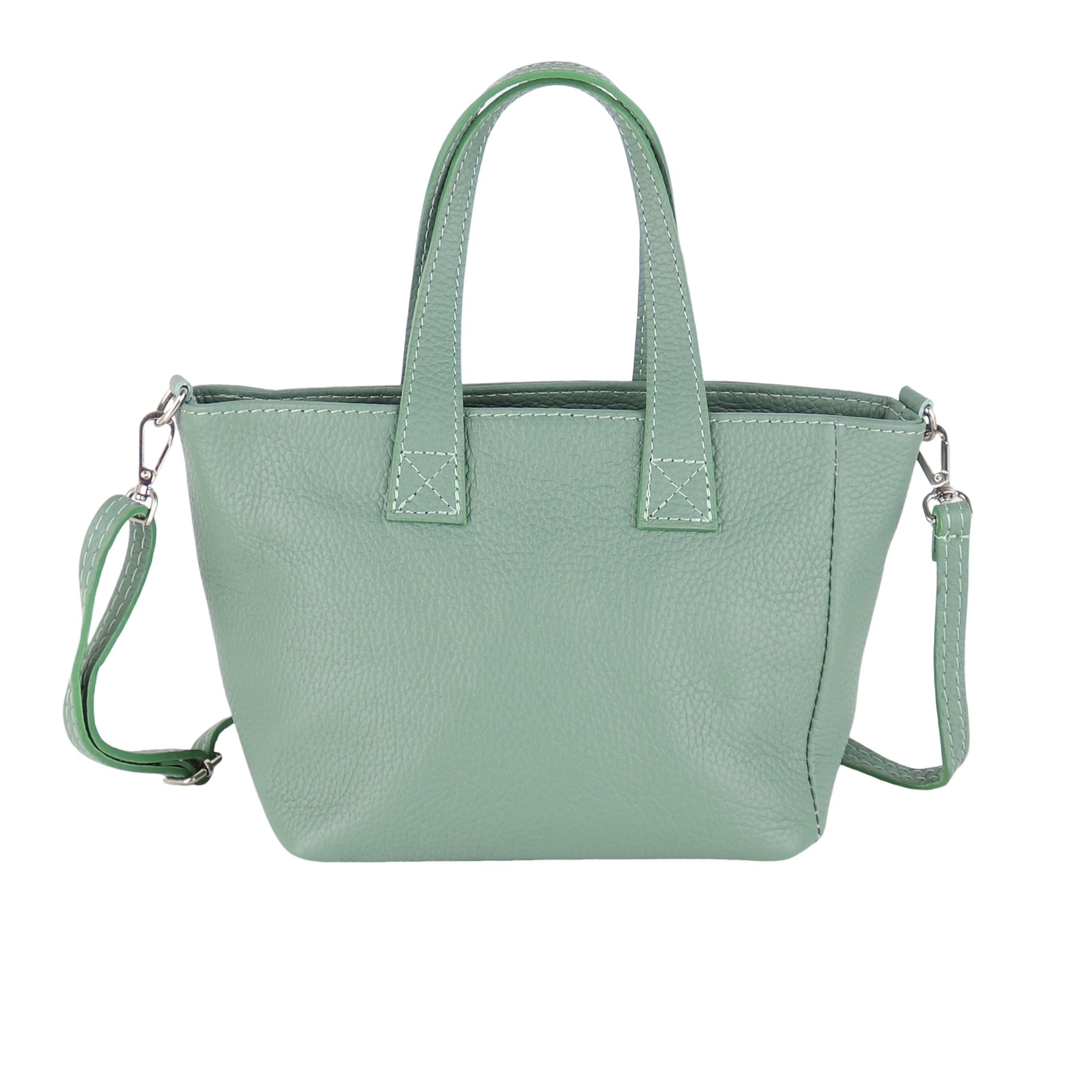 Henkeltasche Damen kleine Tasche aus Echtleder Schultertasche 27,5x16x10cm