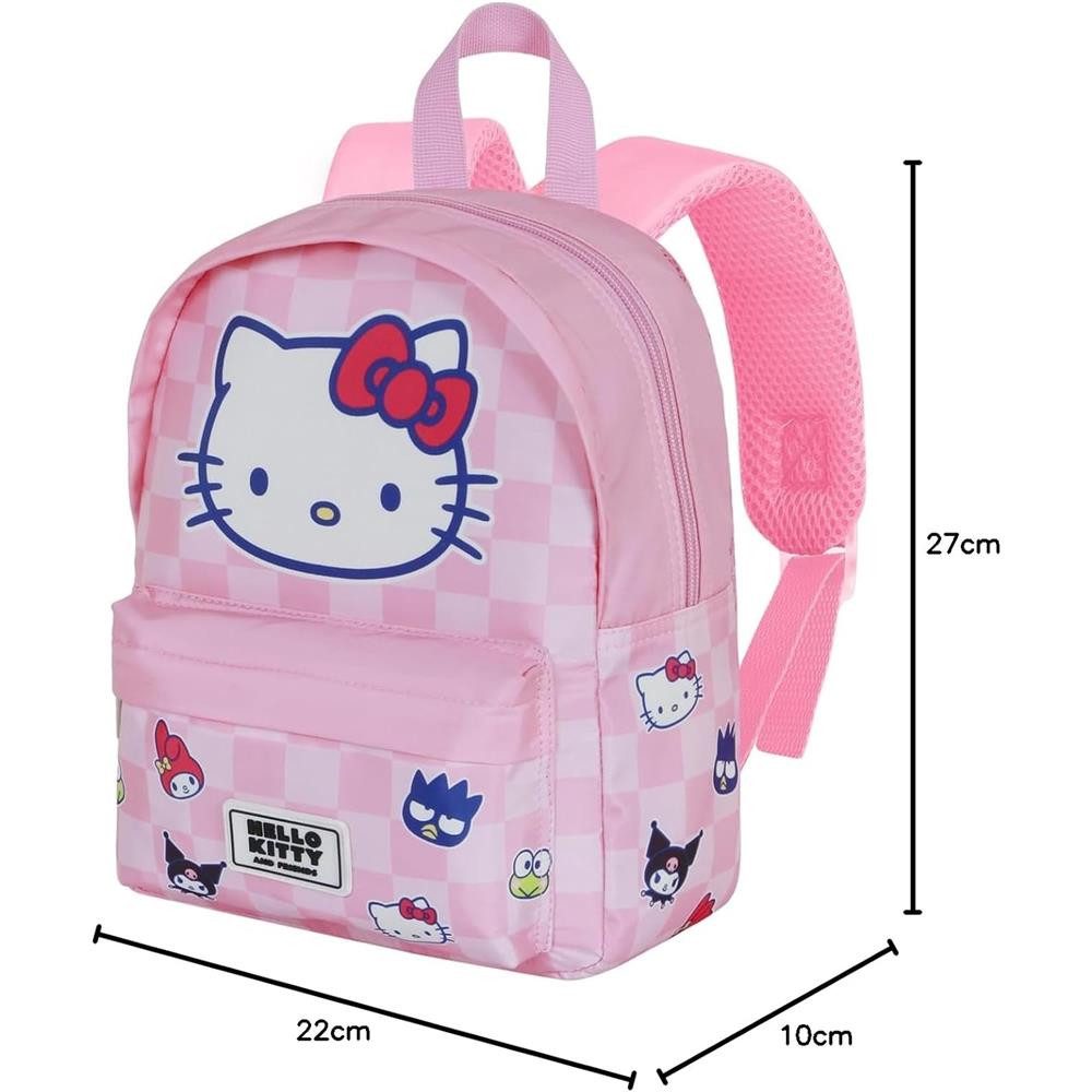 Karactermania Kinderrucksack Sanrio Hello Kitty Vorschulrucksack Kindergartenrucksack, gepolsterte Träger