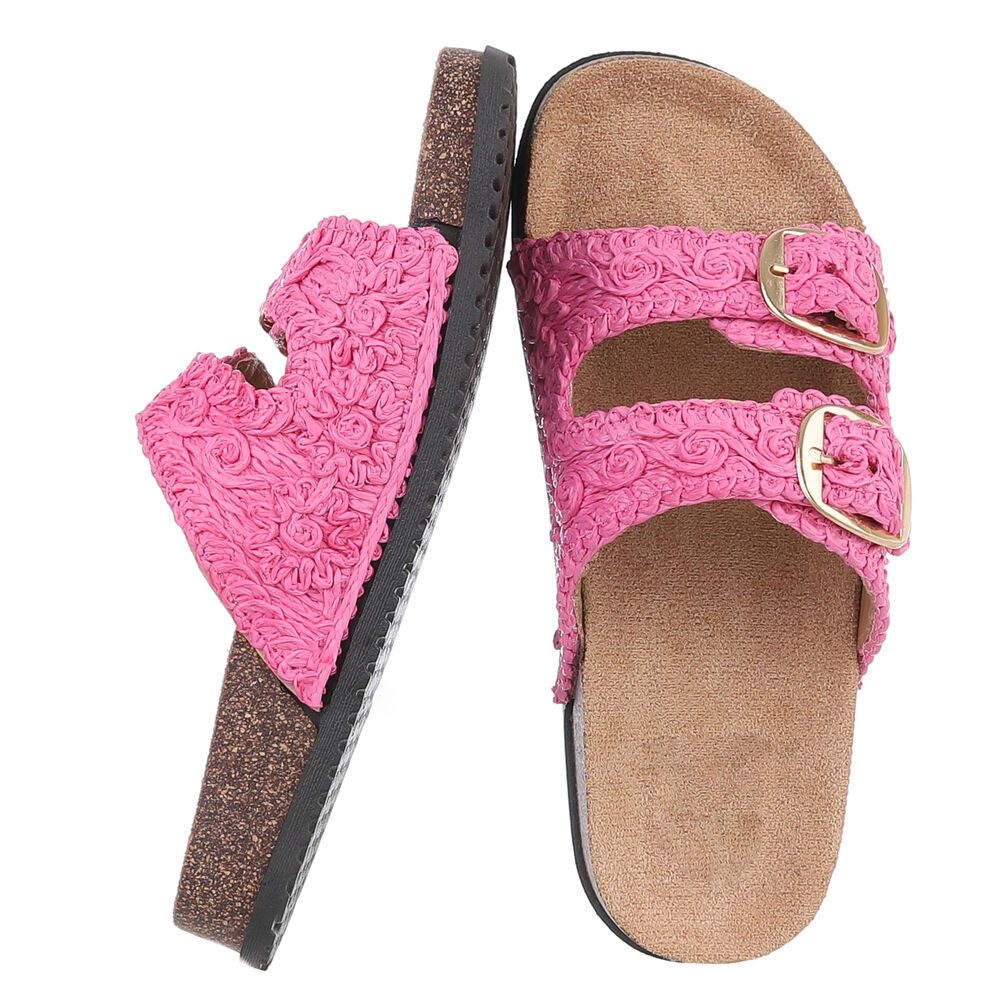 Ital-Design Stylische Damen Sandalen mit Doppelschnalle günstig online kaufen
