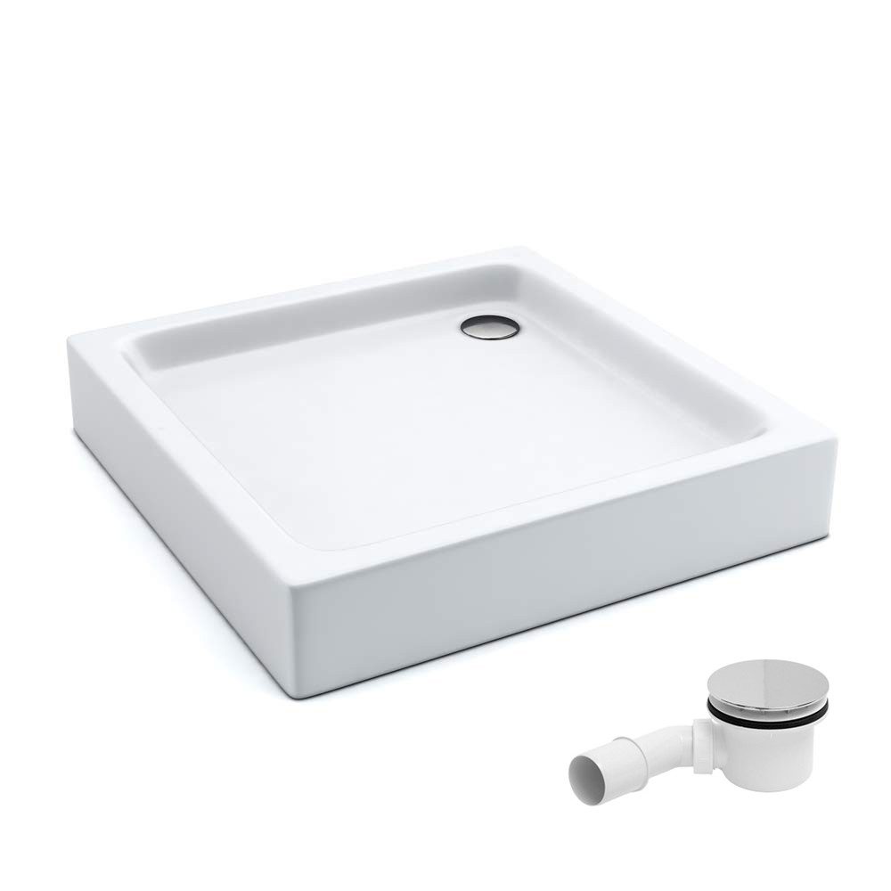 Aquabad® Duschwanne FORTA, Quadrat, Acryl, 1-St., Duschwanne + Ablaufgarnit günstig online kaufen