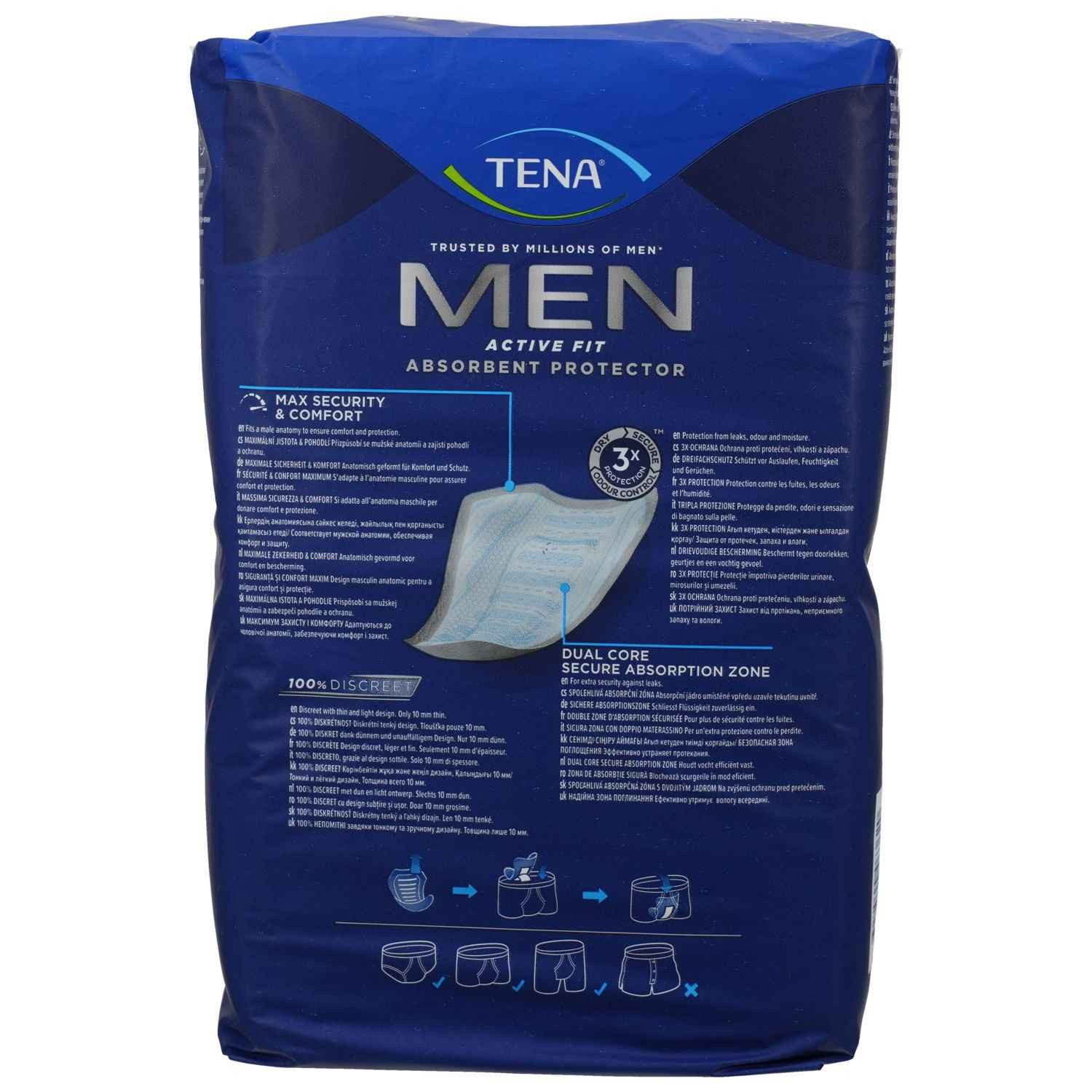 TENA Inkontinenz-Einlage TENA MEN Active Fit Level 3 Inkontinenz Einlagen 16St PZN 17981769