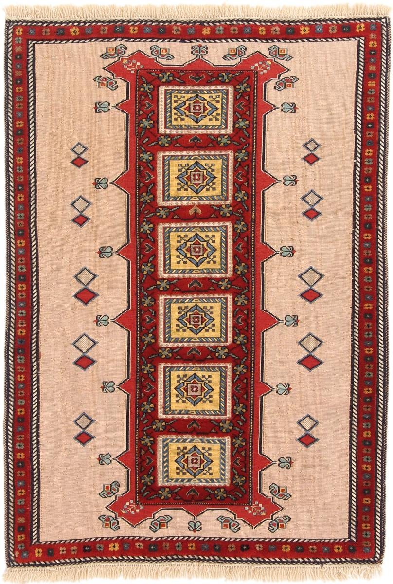 Orientteppich Kelim Soozani Nimbaft 75x108 Handgeknüpfter Orientteppich, Nain Trading, rechteckig, Höhe: 8 mm