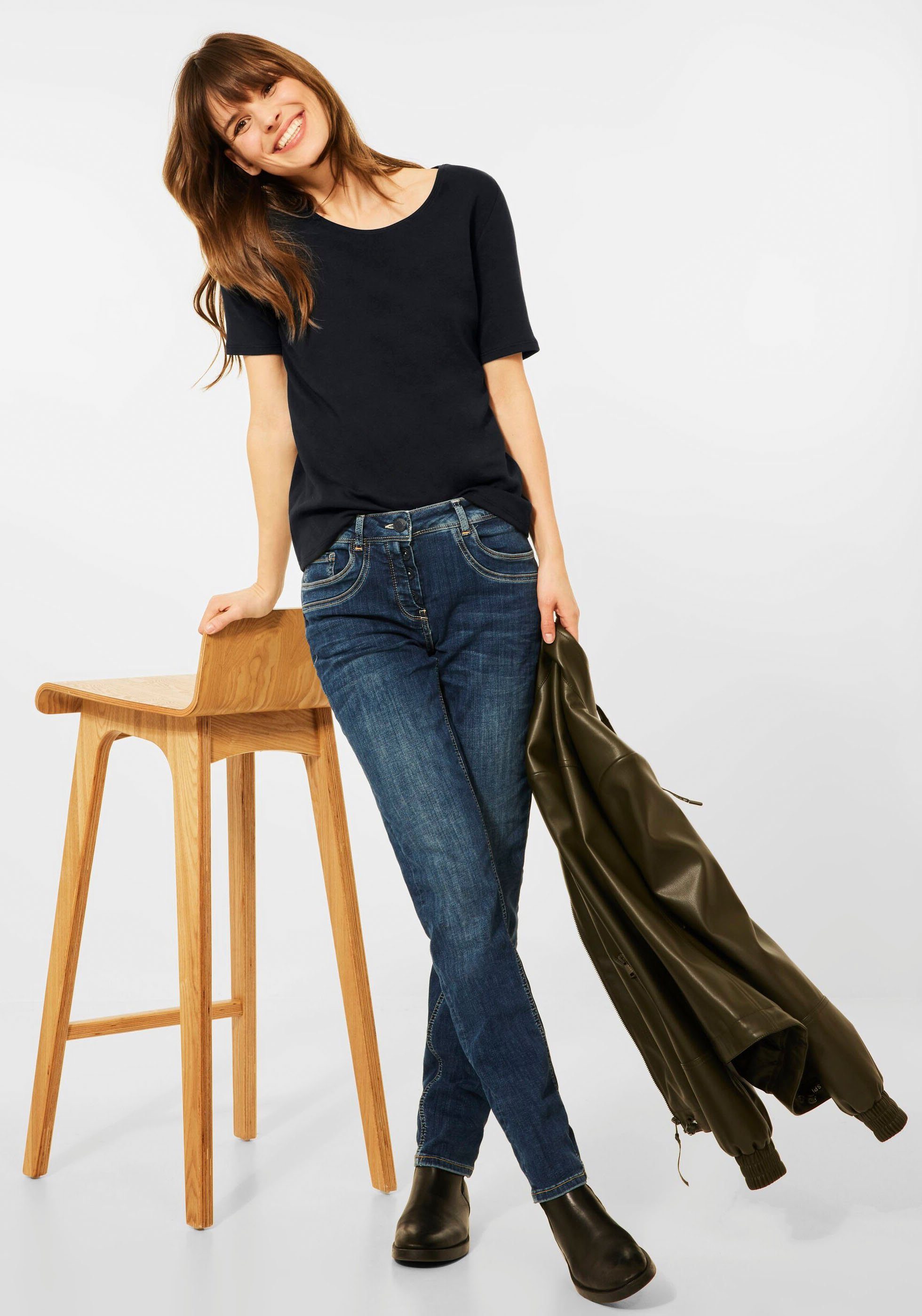 Cecil T-Shirt »Style Lena« im Basic-Style