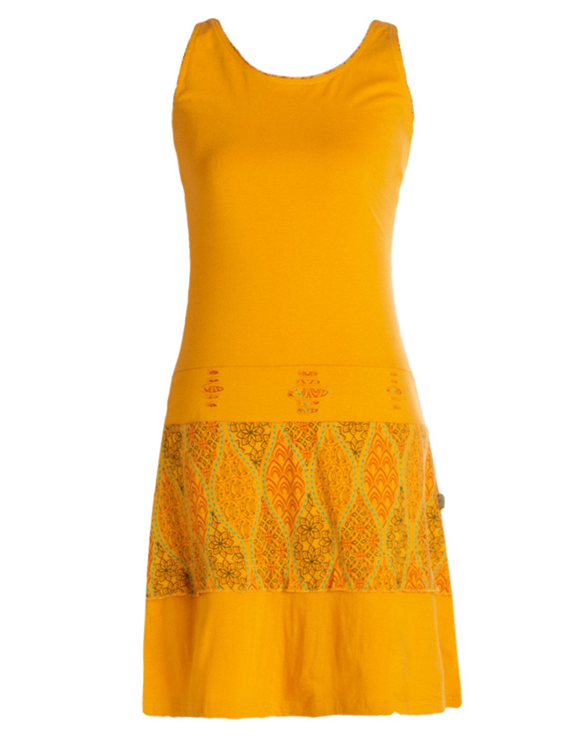 Vishes Sommerkleid Damen Kleid Ethno Style Cutwork Trägerkleid Baumwolle Alternative Mode, Boho, Hippie, Ethno, Festival