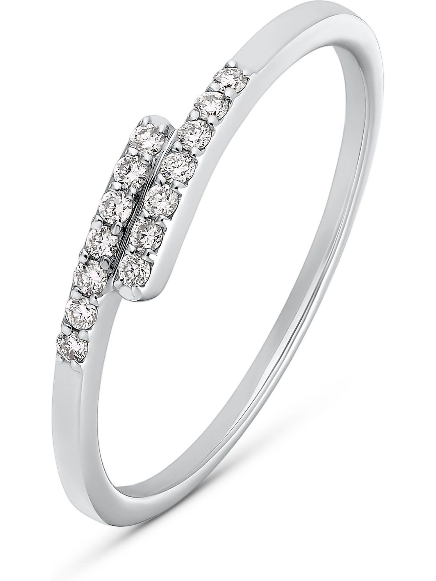 CHRIST Diamantring CHRIST Damen-Damenring 585er Weißgold 14 Diamant günstig online kaufen