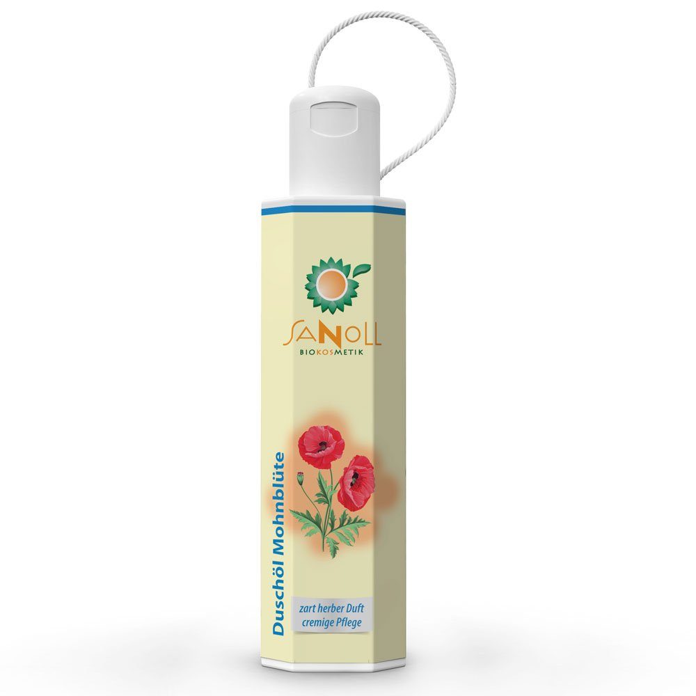 Sanoll Duschpflege Duschöl Mohnblüte, 200 ml