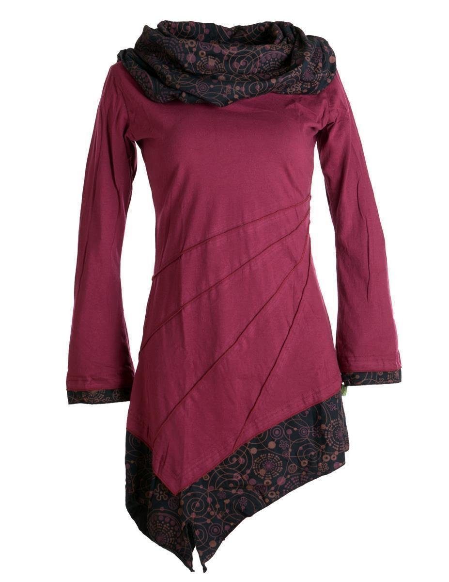 Vishes Jerseykleid Asymmetrisches Kleid aus Baumwolle günstig online kaufen