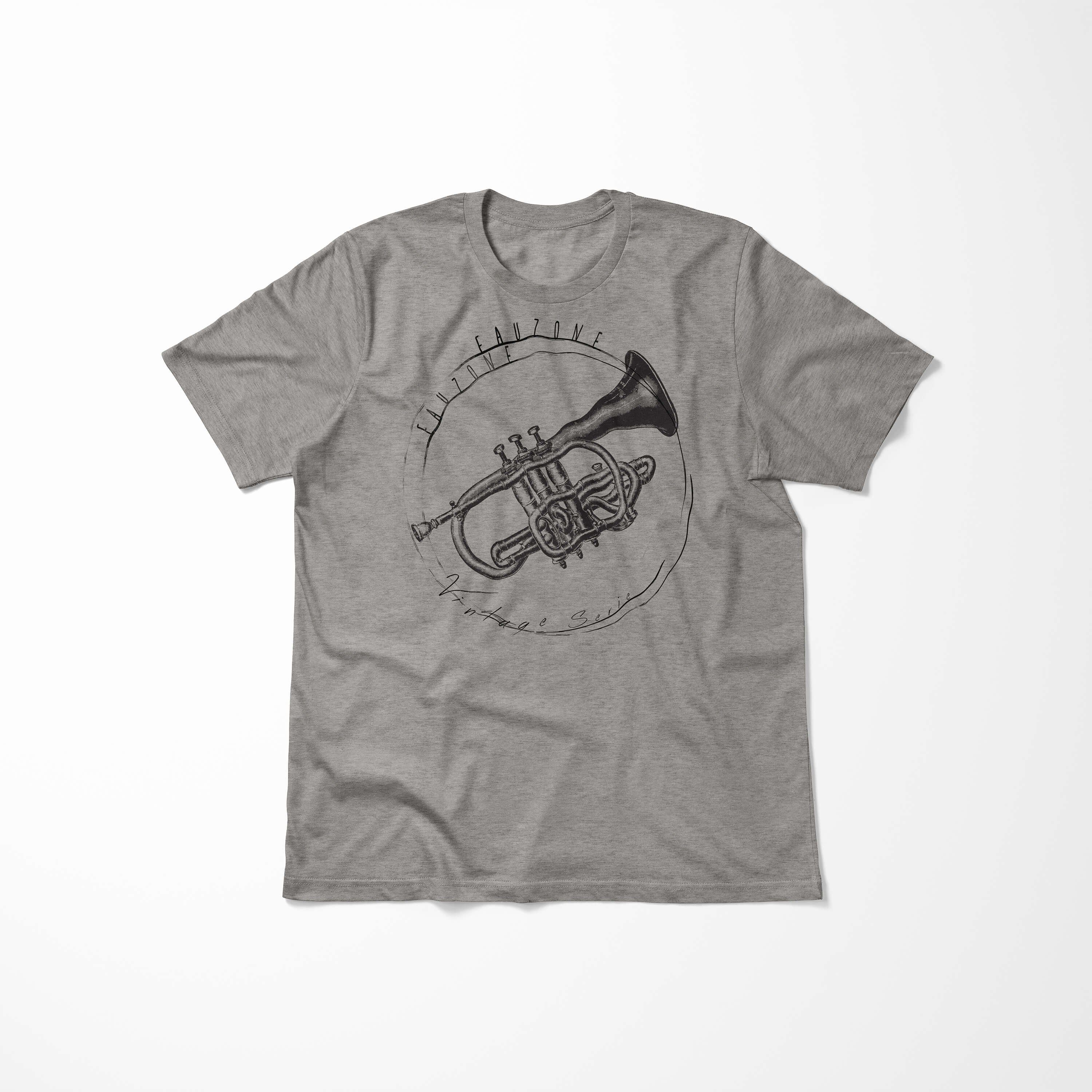 Sinus Art T-Shirt Ash Trompete T-Shirt Herren Vintage