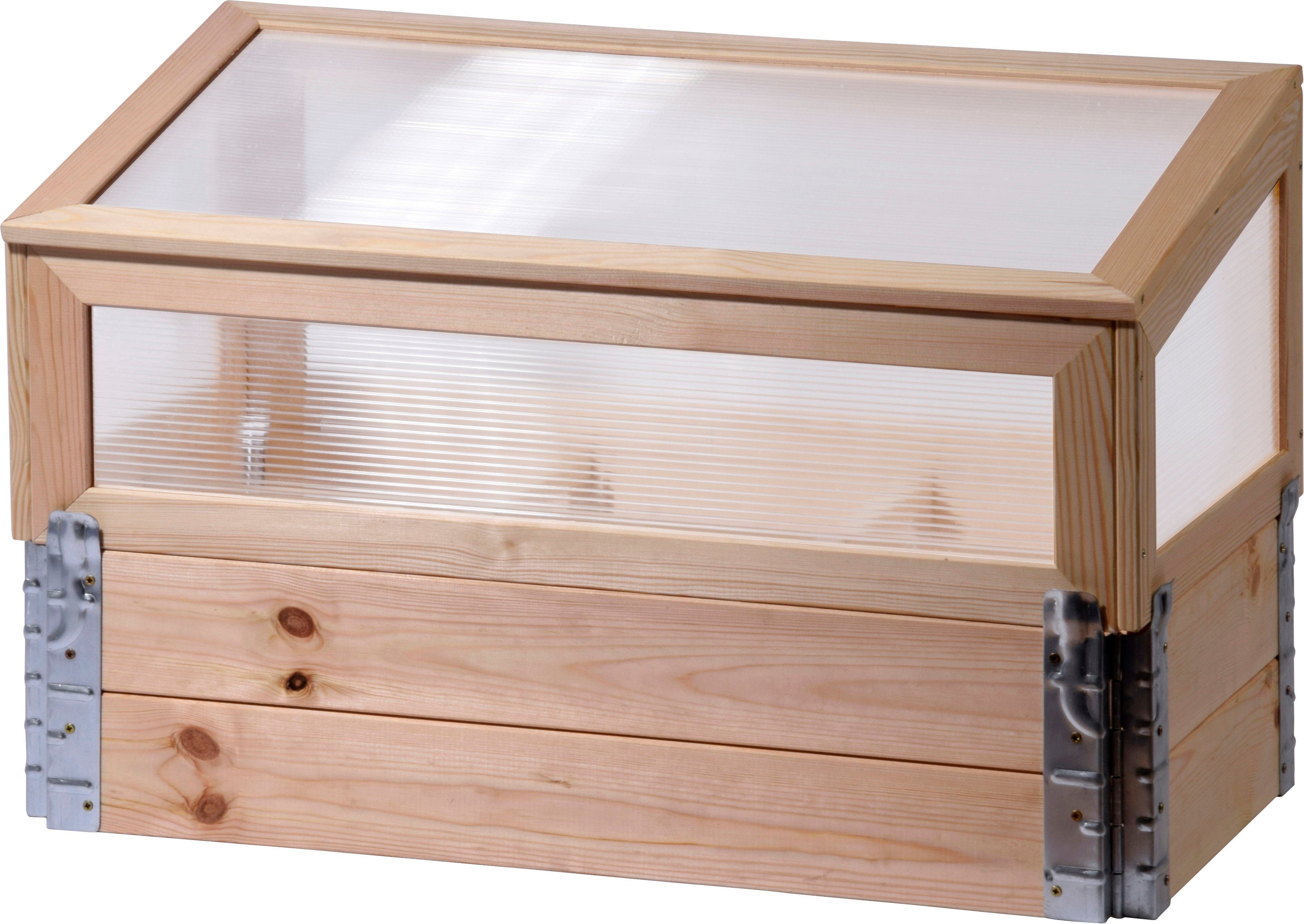 dobar Frühbeet, mit Untersatz Gr. L, transparent, Kiefer