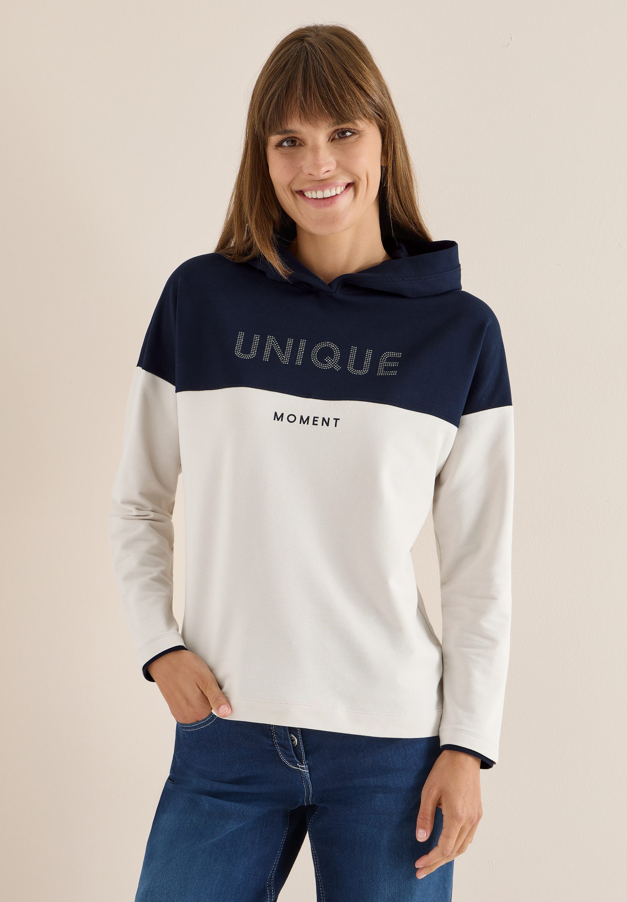 CECIL Langarmshirt mit Kapuze günstig online kaufen