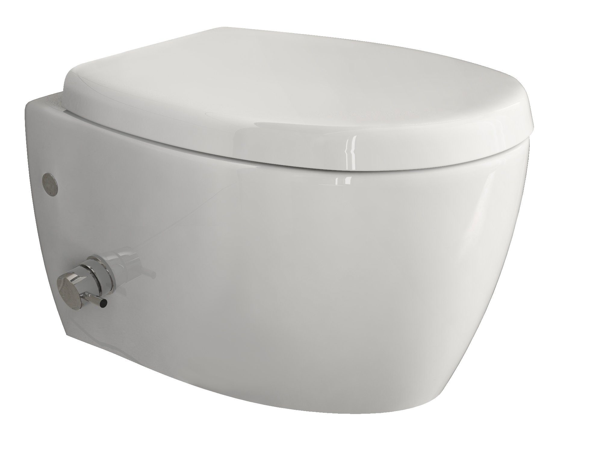 Dusch-WC mit Softclose WC-Sitz Tiefspül-WC spülrandloses WC Taharet