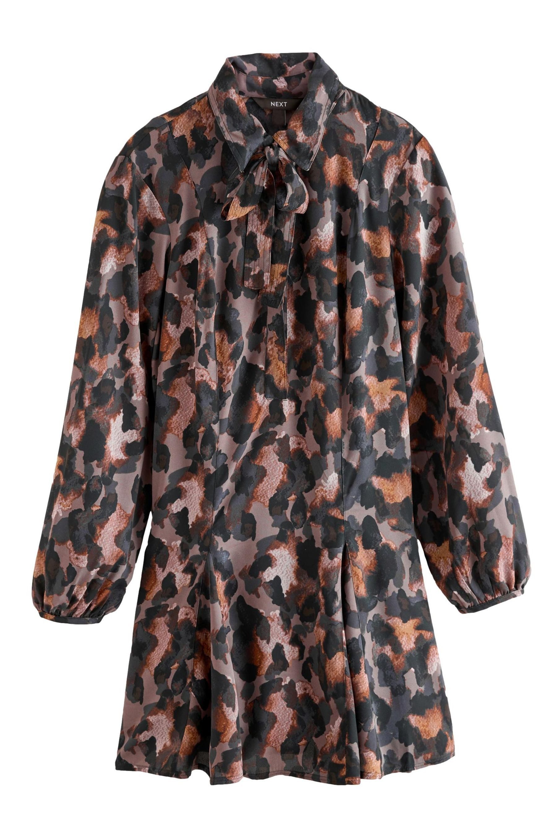 Next Minikleid Langärmeliges Minikleid mit Bindeschleife günstig online kaufen