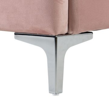 Casa Padrino Bett Casa Padrino Luxus Art Deco Doppelbett Rosa / Silber 136 x 215 x H. 131 cm - Massivholz Bett mit edlem Samtstoff - Luxus Schlafzimmer Möbel - Hotel Möbel - Art Deco Möbel