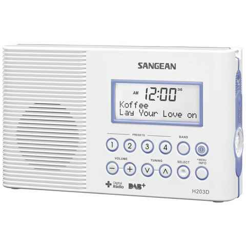 Sangean Digitales DAB+ / UKW-Tuning-Radio Radio (Taschenlampe, wasserdicht)
