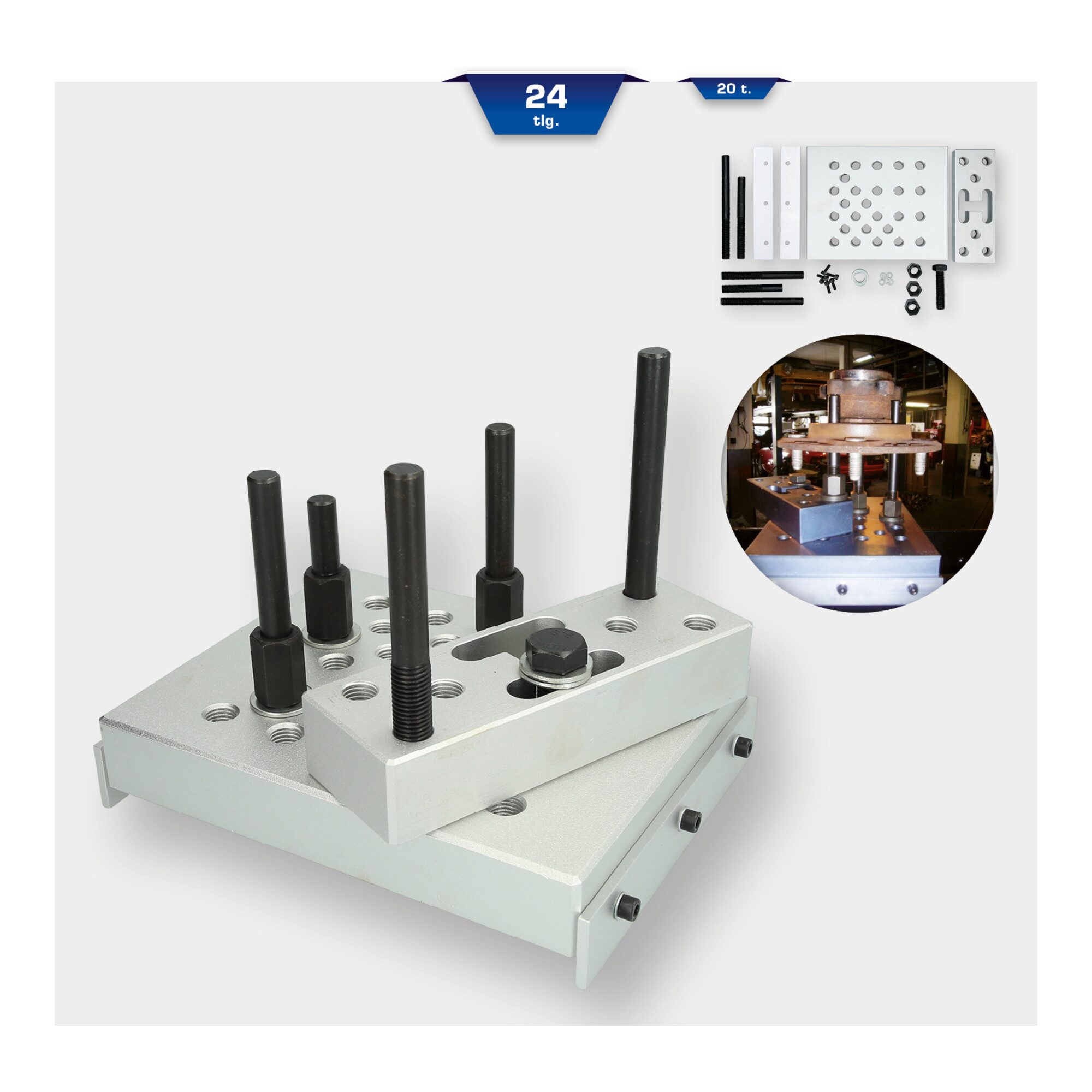 Brilliant Tools Werkbank Brilliant Tools Pressunterlage, 24-tlg