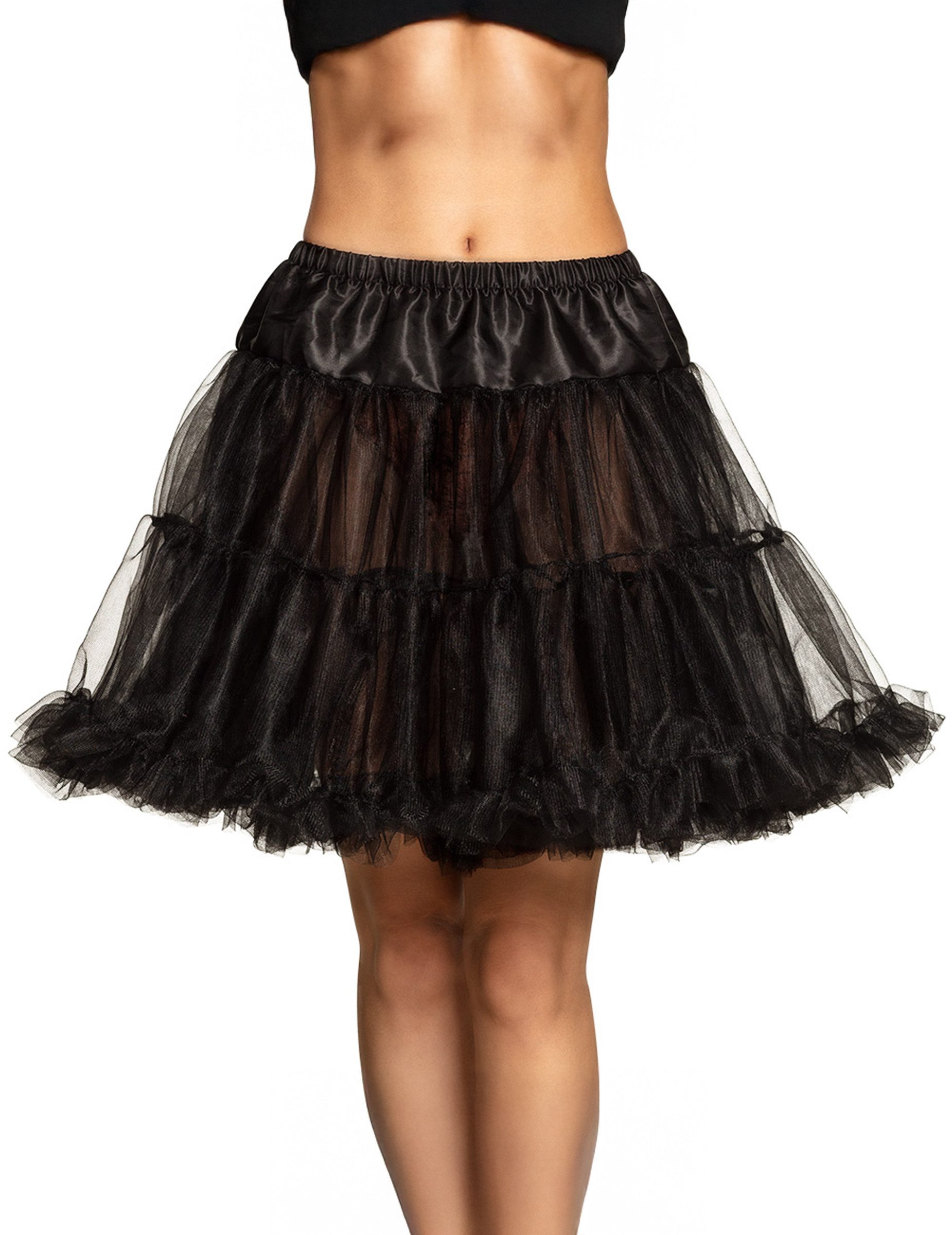 Boland Kostüm Petticoat für Damen Unterrock Accessoire schwarz