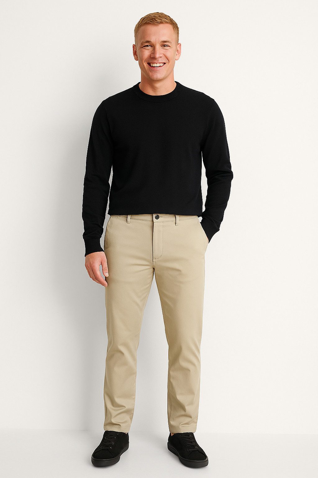 Jack & Jones Chinos JPSTOLLIE JJDAVE CHINO Säume zum Umschlagen günstig online kaufen