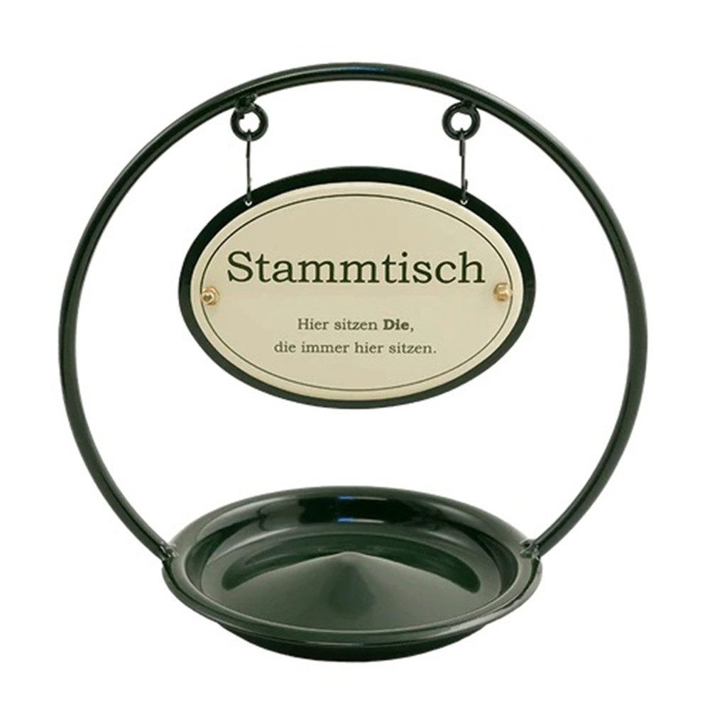 Linoows Попільнички Stammtisch Попільнички Kneipen Ascher Kippenfalle, Stammtischständer mit Ascher und witzigen Emaille Schildern