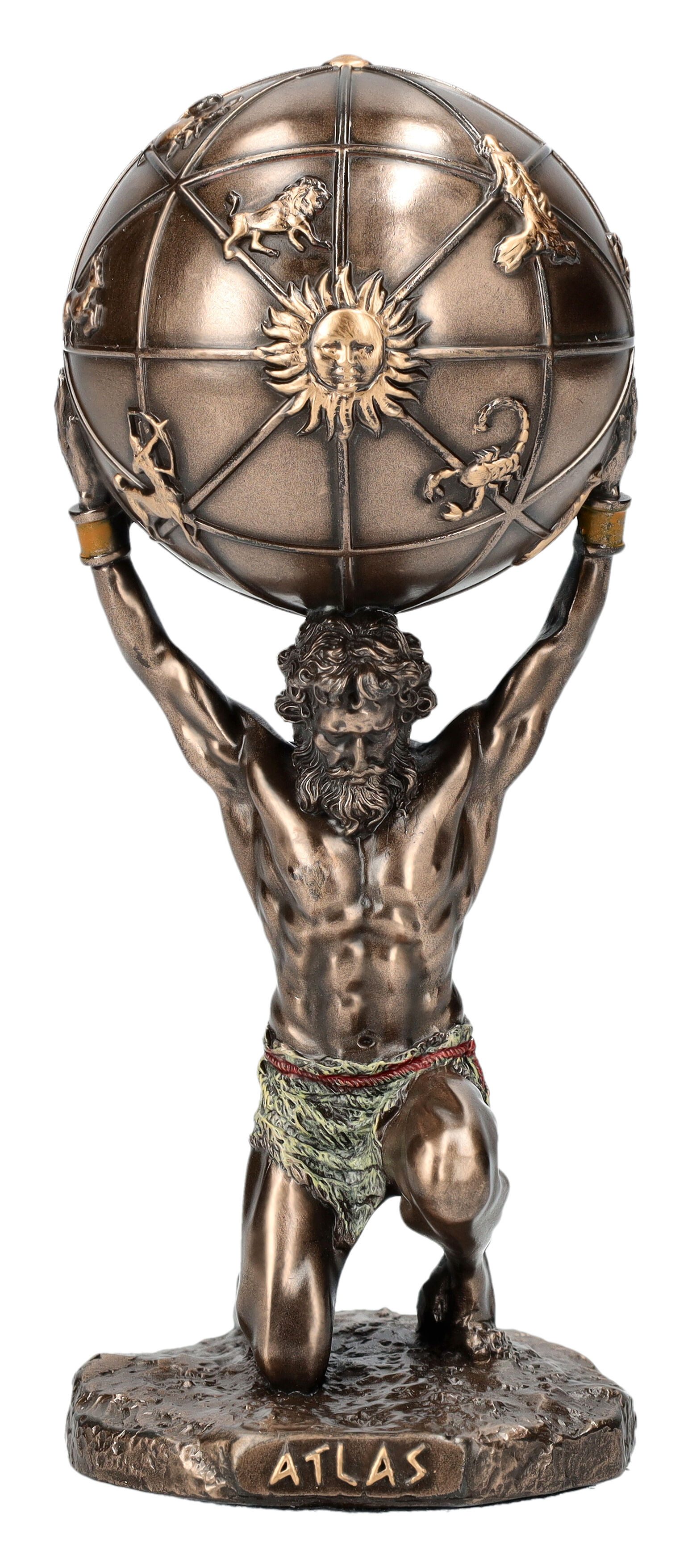 Figuren Shop GmbH Dekofigur Atlas Figur trägt Globus - Veronese - Mythologie griechische Dekofigur