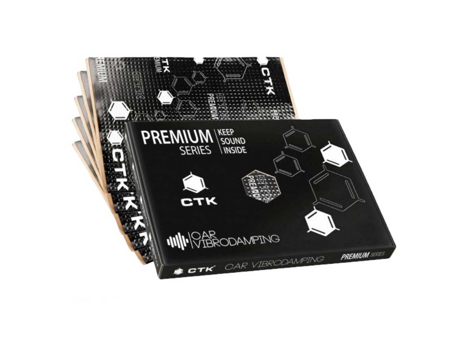 CTK Dämmplatte PREMIUM 3,0mm Schwingungsdämpfendes Material 370 x 500mm 12Stk