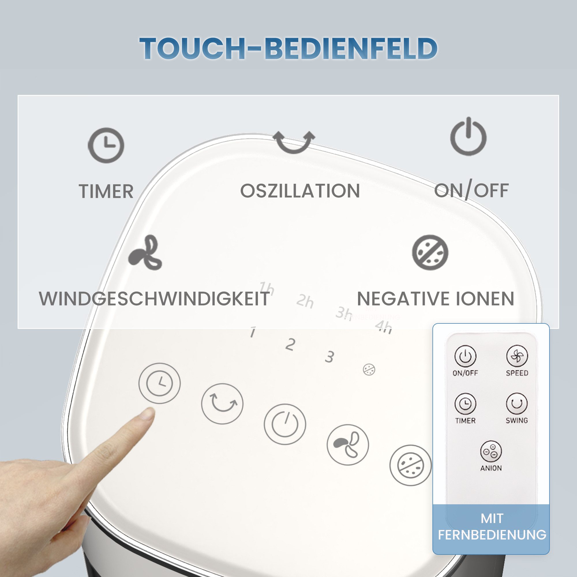Gotagee Ventilatorkombigerät Kaltluftventilator Säulenventilator Turmventil günstig online kaufen