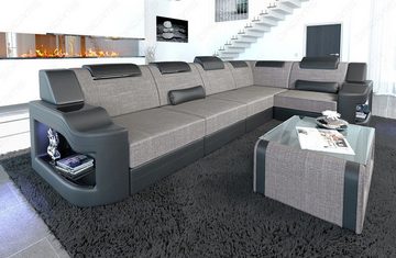 Sofa Dreams Ecksofa Design Polster Stoff Sofa Padua L Form H Strukturstoff Stoffsofa, Couch wahlweise mit Bettfunktion