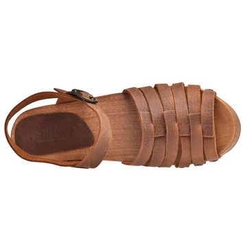 Sanita Wood-Silo Square Sandal Sandale Chestnut Sandale