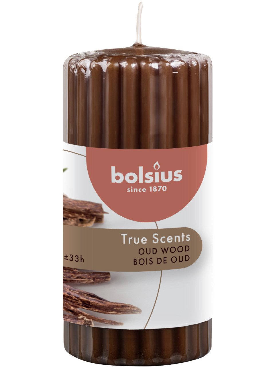 Bolsius Duftkerze Bolsius Duft-Stumpenkerze geriffelt True Scents