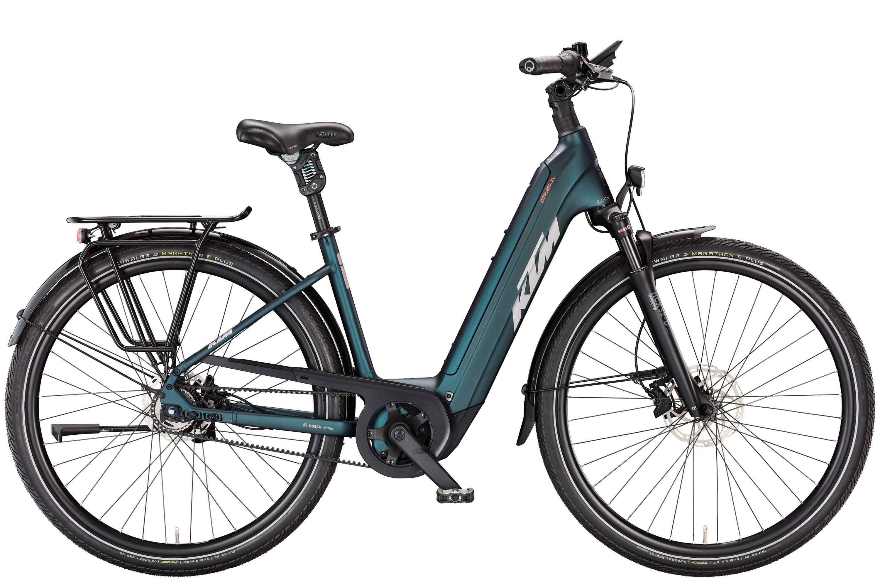 KTM E-Bike KTM Macina City 820 XL Belt 800 Wh Damen blau 2026, 5 Gang Shimano Nexus 5 Disc CL 36H 135-10, Nabenschaltung, Bosch Performance Line CX GEN5 smart System, 800 Wh